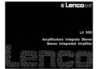 Lenco LA-555 - Owners Manual 